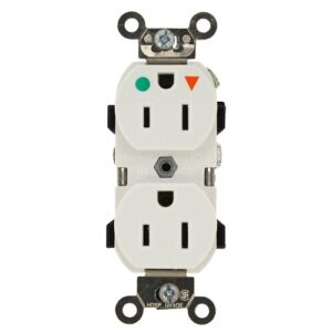 TOMA 8200- IGW DOBLE T.A G HOSP 15A, 125V BLANCO