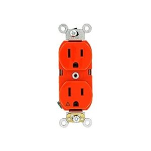 TOMA LEVITON 5262 IG NARANJA