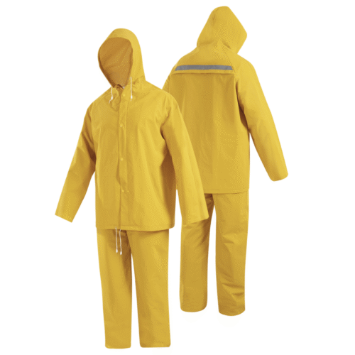 CONJUNTO CHAQUETA -CAP- PANTALON AMARILLO T-L