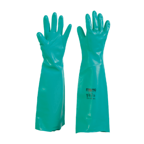 GUANTE NITRILSAFE VERDE 18* T/8 500537